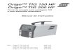 Origo™ TIG 150 HF Origo™TIG 200 HF - ESAB · 2006. 5. 4. · Nos modelos Origo™ TIG 150 HF e Origo™ TIG 200 HF a abertura do arco no processo TIG é feita por meio de uma