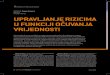 INTERVJU: Dragan Duspara UPRAVLJANJE RIZICIMA U FUNKCIJI … · 2019. 7. 29. · Dragan Duspara: Rizike najprije treba identificirati i klasificirati kako bi se odabrao odgovarajući