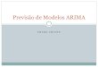 Previsão de Modelos ARIMA - IME-USPchang/home/mae325/mae5870-ST... · 2013. 4. 25. · modelo ARIMA é conhecido as equações de previsäo . Caso In—I : Prop. I . Erro quadrático