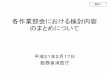 各作業部会における検討内容 のまとめについて - fdma.go.jp...各作業部会における検討内容 のまとめについて 平成21年2月17日 総務省消防庁