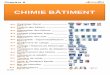 CHIMIE BÂTIMENT 8 - Chimie... · 2017. 2. 25. · Chapitre 8 Ragréage Mural Finition des bétons Réparation des bétons Collage plaquette brique CHIMIE BÂTIMENTCHIMIE BÂTIMENT