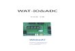 WAT-IO&ADC · 2020. 9. 3. · 1. 제품 소개 WAT-IO&ADC 모듈은 AVR, Cortex-M3, PIC 등의 MCU와 10P Flat 케이블을 연 결하여 Input/Output을 실험할 수 있는 모듈입니다