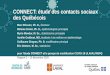 CONNECT: étude des contacts sociaux des Québécois · 2020. 12. 18. · Données de CONNECT1 (Pré-Covid: 2018/2019), CONNECT2 (21 avril-25 mai), CONNECT3 (3 juillet-31 octobre),