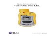 Guía del usuario de ToxiRAE Pro LEL · Guía del usuario de ToxiRAE Pro LEL 5 . ADVERTENCIAS Utilice sólo la batería de ión-litio de RAE Systems con número de pieza G02-3004-000