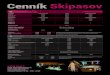 cennik skipasov 2020-2021 · 2020. 12. 27. · Liptov Region Card holders 50% discount for all ski passes Owners, future owners 50% discount for all ski passes Return deposit 20€
