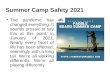 Summer Camp Safety 2021