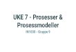 UKE 7 - Prosesser & Prosessmodeller...UKE 7 - Prosesser & Prosessmodeller IN1030 - Gruppe 9 Plan for timen Modul A oppsummert Intro Modul B Systemutvikling 