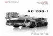 AC 200-1 · 2020. 5. 29. · AC 200-1 AC 200-1 200t capacity class All Terrain Crane Datasheet metric
