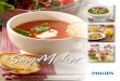 SoupMaker - Philips...Der rostfreie Stahlbehälter hält die fertige Suppe bis zu 40 Min. warm, so dass Sie servieren können, wann Sie möchten. Die folgenden Rezepte ergeben bis