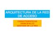 ARQUITECTURA DE LA RED DE ACCESO · 2017. 10. 25. · arquitectura de la red de acceso las redes de cobre conocidas mundialmente como “laÚltima milla”,fueron diseŇadasoriginalmente