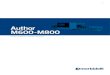 Author M600-M800 - MARJOS · 2016. 5. 2. · XILOG MAESTRO Xilog Maestro è il nuovo potente software di programmazione dedicato ai Centri di lavoro MORBIDELLI. Sviluppato in ambiente