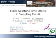Finite Aperture Time Effects in Sampling Circuit14/34 Derived Transfer Function Transfer function in case of finite aperture time Track Hold Circuit + - SW τ 1 = R C [1] A. Abidi,