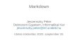 Markdown · 2020. 9. 28. · Markdown Jeszenszky Péter Debreceni Egyetem, Informatikai Kar jeszenszky.peter@inf.unideb.hu Utolsó módosítás: 2020. szeptember 28