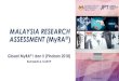 MALAYSIA RESEARCH ASSESSMENT (MyRA Pengenalan MyRA 2018... · 2020. 1. 15. · Pihak Terlibat Dalam Sesi Libat Urus Bil. Bengkel / Sesi / Mesyuarat Tarikh Pemegang Taruh yang terlibat