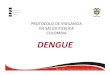 PROTOCOLO DE VIGILANCIA EN SALUD PUBLICA COLOMBIA DENGUE · PDF file 2010. 12. 29. · DENGUE TOTAL CLASICO HEMORRAGICO. Morbilidad por dengue 2008 DENGUE CLASICO DENGUE HEMORRAGICO
