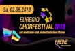 EUREGIO CHORFESTIVA L - Koor Mix · 2018. 5. 17. · Het koor heeft optredens verzorgd tijdens de festiviteiten van de havens van Hamburg, Emden, Norddeich en ook op het opleidingszeilschip
