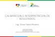 CALIBRACION E INTERPRETACION DE RESULTADOS.idsn.gov.co/site/web2/images/calibracion_e... · 2018. 9. 25. · CALIBRACION E INTERPRETACION DE RESULTADOS. Ing. Oscar David Rosero. Temática