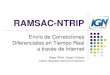 RAMSAC-NTRIPCinemático vs. NTRIP Medición NTRIP - GPS Doble Frecuencia Vectores entre 20 y 40 km 48% 52% Soluciones Flotantes+Parciales Soluciones Fijas Porcentaje de Soluciones