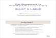 ICAAP & LAGICICAAP & LAGIC · 2013. 12. 6. · ICAAP (incl. Summary) (LPS110 – S13/14) ICAAP must contain: - ADEQUATE & APPROPRIATEADEQUATE & APPROPRIATE - risk measurement &risk