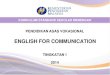 PENDIDIKAN ASAS VOKASIONAL - WordPress.com · 2016. 3. 19. · iii dokumen standard pendidikan asas vokasional (pav) modul jati diri english for communication tingkatan 1 bahagian