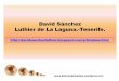 David Sánchez Luthier de La Laguna.-Tenerife. · 2019. 6. 3. · David Sánchez.-Luthier. Camino La Cañada. Nº.13. La Cruz Chica. C.P.38297. San Cristóbal de La Laguna. Santa