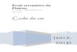 Code de vie - École Secondaire du Plateauesdp.ca/wp-content/uploads/2014/10/CODE-DE-VIE-2015-2016...Mécanique de gestion des manquements mineurs 4e étape (si récidive du même