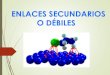 ENLACES SECUNDARIOS O DÉBILESse464b2738fc17e46.jimcontent.com/download/version...EFRÉN GIRALDO T. 5/1/2015. 2. Dentro de una molécula, los átomos están unidos mediantefuerzas