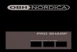 9960 OBH Nordica Pro-Sharp 2006-02-07...5 OBH Nordica Knivsliber Pro Sharp OBH Nordica Pro Sharp er en elektrisk knivsliber som vedligeholder dine knive og gengiver knivene deres skarpe