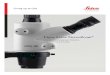 Ligne Leica StereoZoom S6 E... · 2019. 6. 18. · Les modèles de la ligne StereoZoom®Leica S4 E, S6 E, S6, S6 D et S8 APO sont revêtus d‘un matériau antista- tique breveté