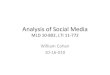 Analysis(of(Social(Mediawcohen/10-802/10-16-prob-graphs.pdfReview(4(LDA(• LatentDirichletAllocaon(z w β M θ N α • Randomly initialize each z m,n • Repeat for t=1,…. •