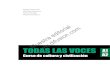 TODAS LAS VOCES A1 A2 · 2021. 5. 12. · Todas las voces. es un manual dirigido a estudiantes de . español con un nivel A1-A2 del MCER que deseen conocer mejor algunos aspectos