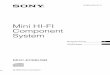 Mini HI-FI Component System - Viihde | Sony FI...MHC-EC68USB.DK.3-299-476-11(1) DK DK Fjernelse af udtjente batterier (gælder i den Europæiske Union samt europæiske lande med særskilte