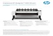 Impressora HP DesignJet T1600 (36 pol.)Adobe PostScrip t 3; Adobe PDF 1.7 Caminhos de impressão Impressão direta a par tir de unidade flash USB, impressão a par tir de pasta de