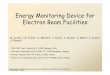 Energy Monitoring Device for Electron Beam Facilities