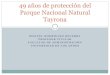 49 años de protección del Parque Nacional Natural Tayrona