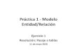 Práctica 1 - Modelo Entidad/Relación