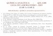 QUÍMICA ANALÍTICA - QFL-1200 GUIA DE LABORATÓRIO - 2019 