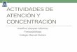 ACTIVIDADES DE ATENCIÓN Y CONCENTRACIÓN