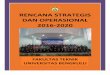RENCANA STRATEGIS DAN OPERASIONAL 2016-2020