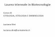 Laurea triennale in Biotecnologie - Unisalento.it