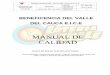 MANUAL DE CALIDAD - Beneficencia del Valle