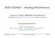 ECE 523/421 – Analog Electronics