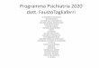 Programma Psichiatria 2020 dott. FaustoTagliaferri
