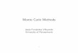 Monte Carlo Methods - University of Pennsylvania
