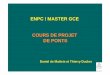 ENPC / MASTER GCE COURS DE PROJET DE PONTS