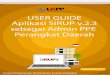 User Guide SiRUP Versi 2.3 Admin PPE Perangkat Daerah i