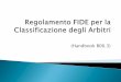 Regolamento FIDE per la Classificazione degli Arbitri