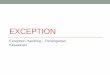 Exception - Gunadarma