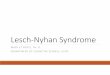 Lesch NyhanSyndrome