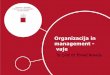 Organizacija in management - vaje